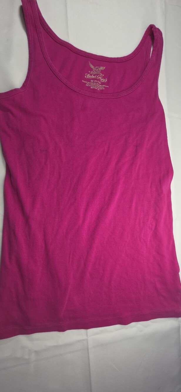 Faded Glory Women's Sleeveless Top, Size M (8-10), In Pink Sku 272